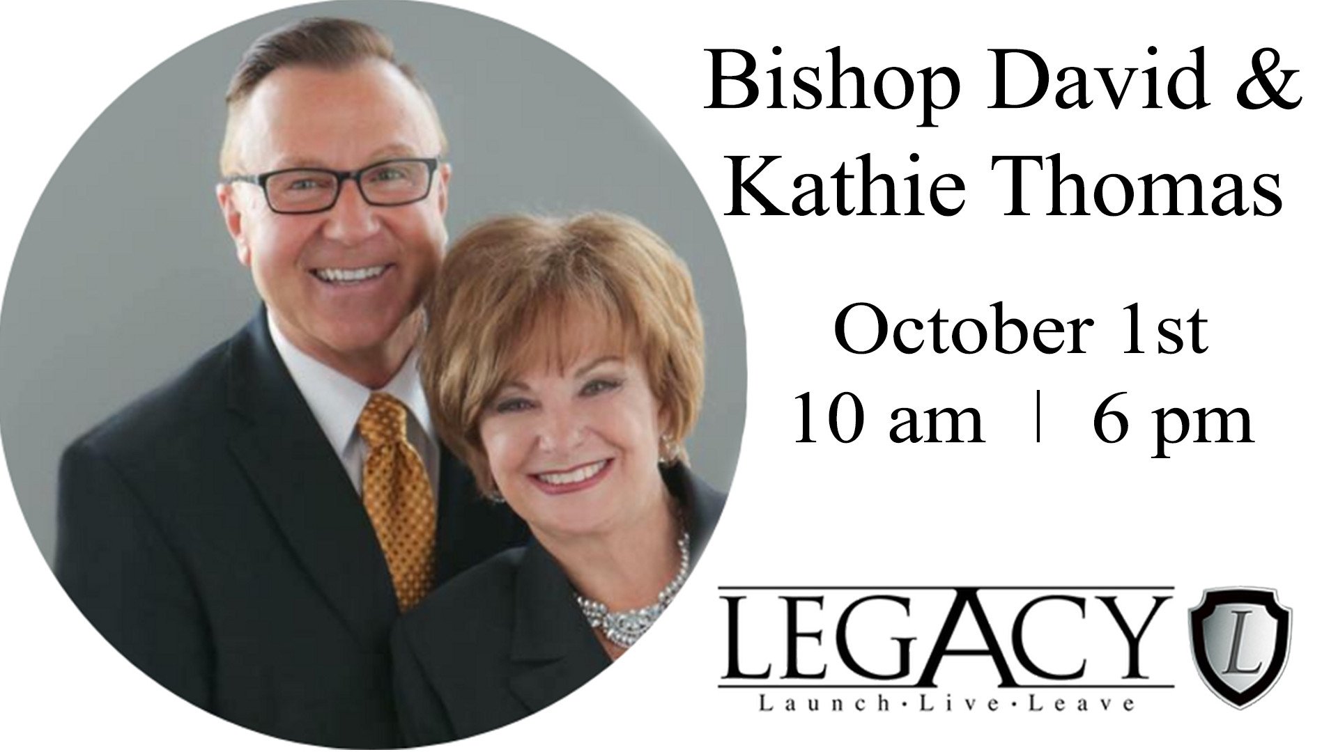 sermon image for Special Guests: Bishop David & Kathie Thomas